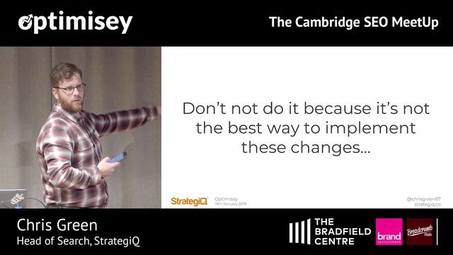 Why SEO 'Sticking Plasters' Aren't The Enemy - Chris Green at Optimisey смотреть онлайн