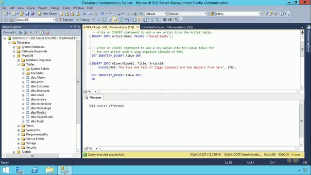 11 - Lab Working with SQL смотреть онлайн