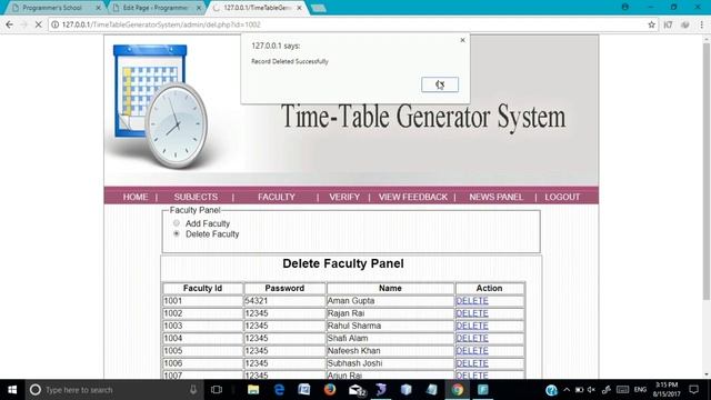 Automatic Timetable Generator | Timetable Generator Project in PHP | College Project смотреть онлайн
