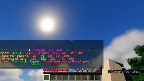 Random Items Rain Datapack 1.16.5 - Unique Items Rain in Minecraft