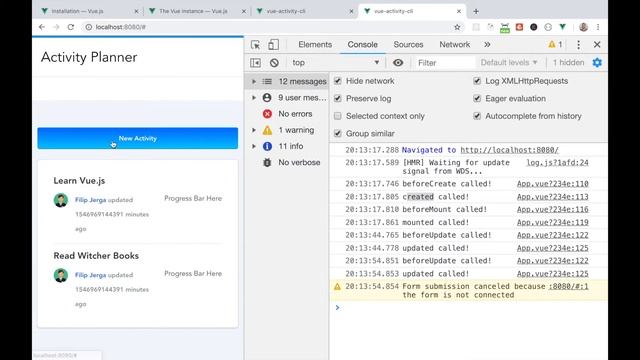 Vue JS 2 Course - Part 15 (Lifecycle) смотреть онлайн