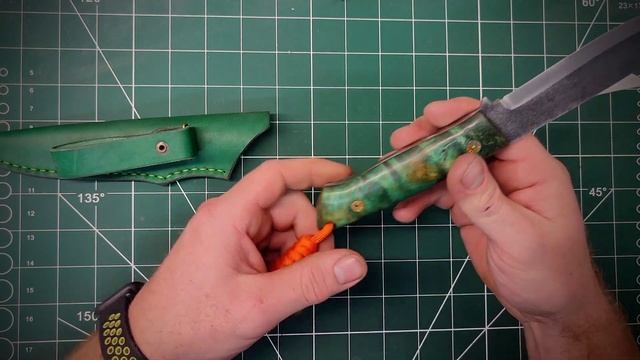 Полный обзор бушкрафт ножа из стали n690 моего производства + лайфхак для покупателей в конце. смотреть онлайн