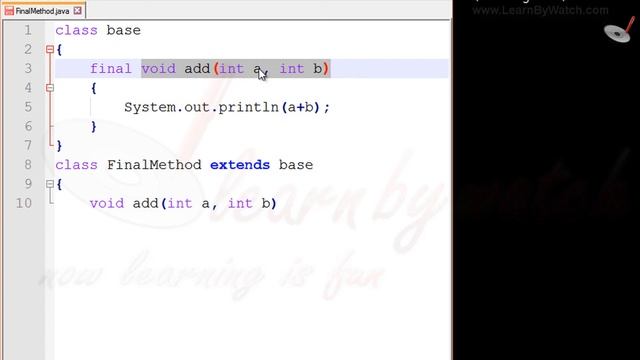 Final Method in JAVA | Learn JAVA with Practical Examples by Vineet Agrawal смотреть онлайн