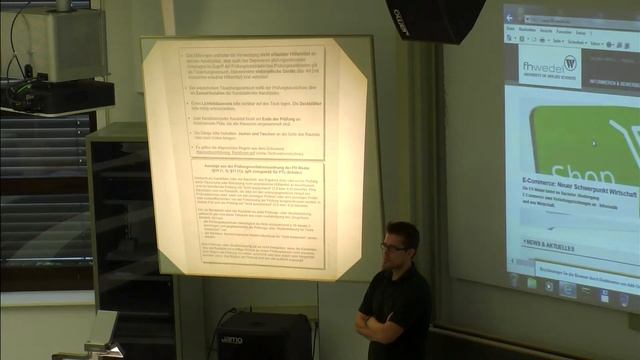 Testaufnahme zur bevorzugten Positionierung von Kamera-2 im Hörsaal-5 смотреть онлайн