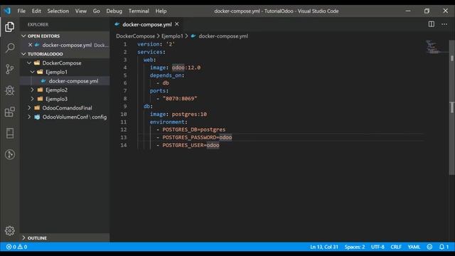 Instalación de ODOO mediante DOCKER y DOCKER COMPOSE. Parte 3/3. Instalación mediante Docker Compos смотреть онлайн