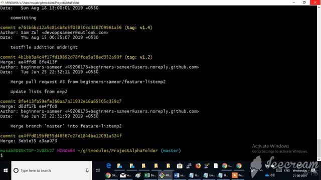 Git Log Part3 English смотреть онлайн