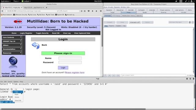 Обходим более защищенную авторизацию с помощью SQL инъекций смотреть онлайн