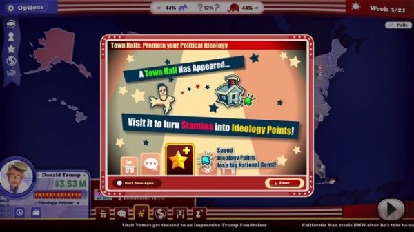 The Political Machine 2020 Gameplay (PC Game)