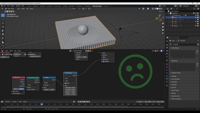 Geo node animation for beginners. Blender geometry node tutorial смотреть онлайн