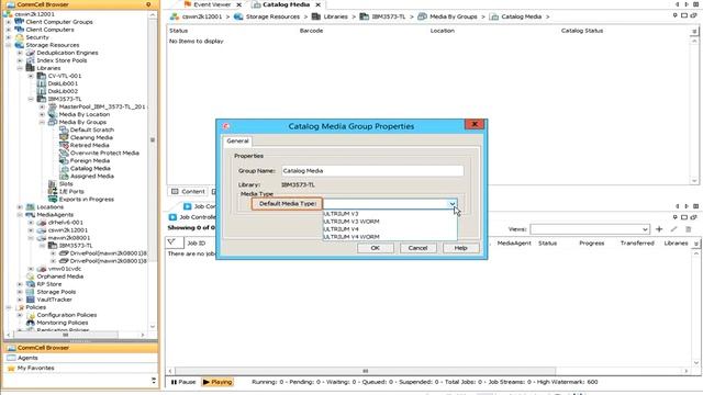 #Commvault -Tape Library-Media By Groups (Foreign Media, Catalog Media, Assigned Media, etc)(Part09 смотреть онлайн