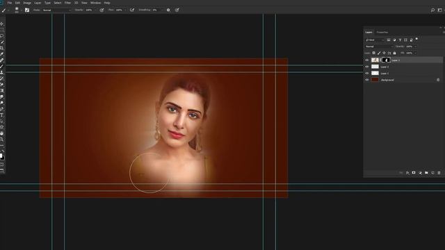 Easy Digital Painting Tutorial Photoshop for Smudge Tool || New Photoshop смотреть онлайн