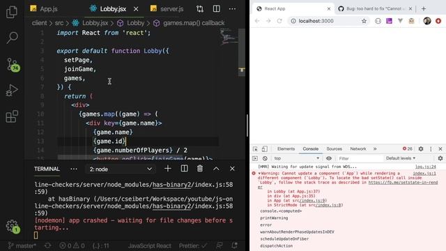 I spent an hour debugging this react error смотреть онлайн