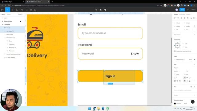 Belajar Figma UI Design Login Register Food Delivery App смотреть онлайн