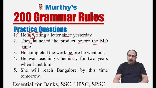 200 Grammar Rules 133 to 136 by Murthy Sir 21 April 2022 | For Banks, SSC, UPSC, State PSCs. смотреть онлайн