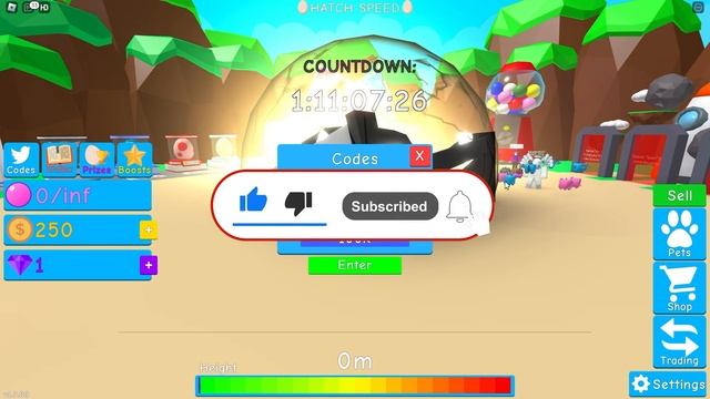 ALL NEW *SECRET CODES* IN ROBLOX Paul's Bubble Gum Simulator Reborn (roblox) смотреть онлайн