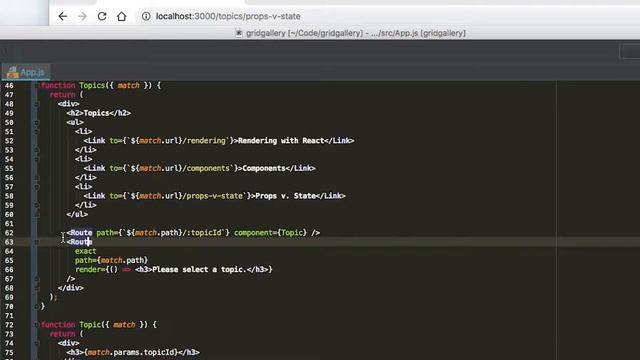 React Router Example from Documentation смотреть онлайн