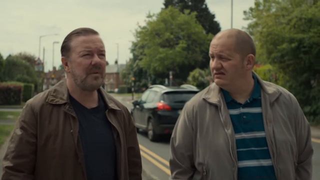 Ricky Gervais Throws Cactus Through Car Window Afterlife Season 3 смотреть онлайн