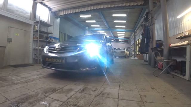 Toyota Corolla 150 установка биксеноновых линз смотреть онлайн