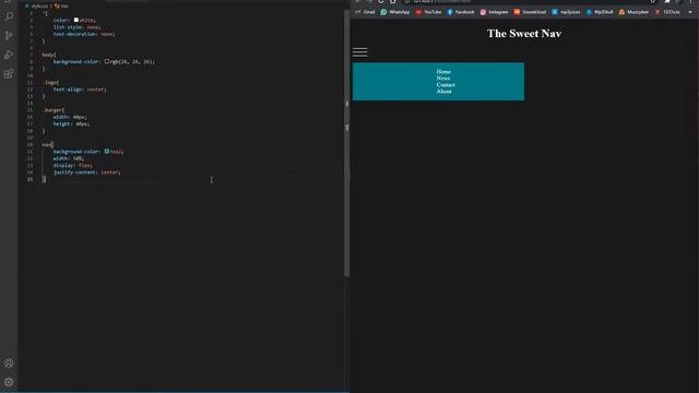 Vanilla JavaScript Burger Menu Nav In 10 min смотреть онлайн