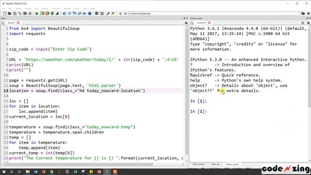 Web Scraping - Temperature - Level 3 смотреть онлайн