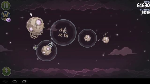 Angry Birds Space Mirror Worlds Brass Hogs Mirror World Level M9-18 97770 смотреть онлайн