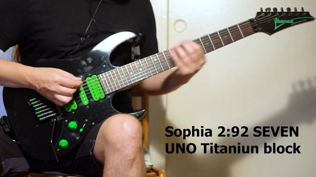 Ibanez Universe Steve Vai 7 strings - Stock tremolo VS Sophia 2:92 SEVEN - Quick Tonal Comparison смотреть онлайн