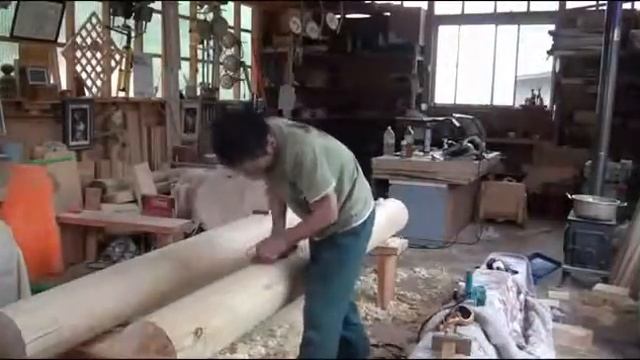 Как сделать круглый деревянный брус своими руками смотреть онлайн