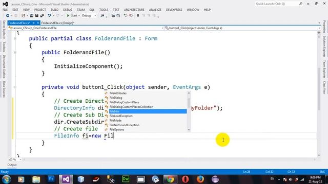 How to Create Directory Sub Directory and File in C# NET 2012 смотреть онлайн