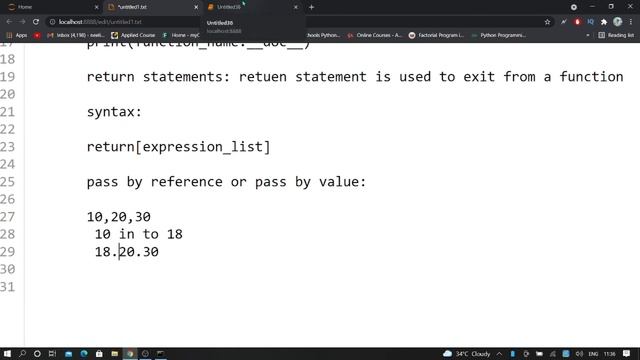 pass by value pass by reference in Functions || python смотреть онлайн