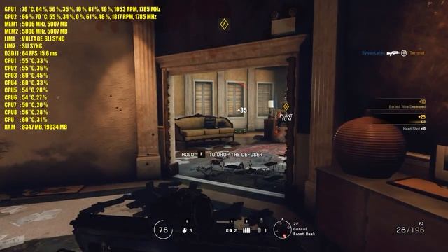 Rainbow Six Siege - 4K Ultra - GTX 1080 SLI - i7 7700k смотреть онлайн