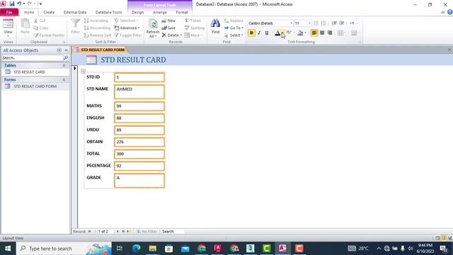 how to design the form in Ms access смотреть онлайн