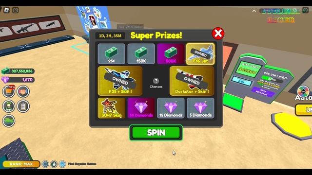 How to Get Darkstar + Skin in Spin To Win Military Tycoon Roblox смотреть онлайн