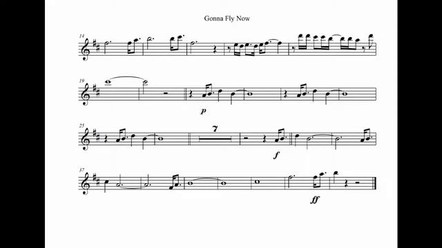 Gonna Fly Now (Rocky) - Backing Track for Alto Sax, Bari Sax... смотреть онлайн