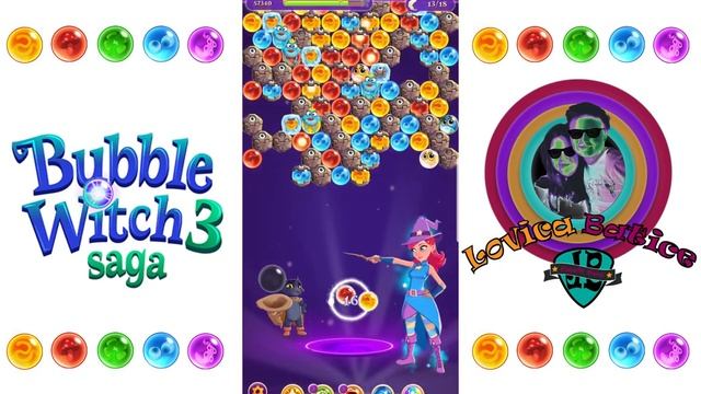 Bubble Witch Saga 3 - Level 981 - 985 - Gameplay смотреть онлайн