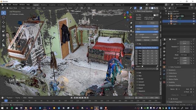Point Cloud Visualizer - Blender смотреть онлайн