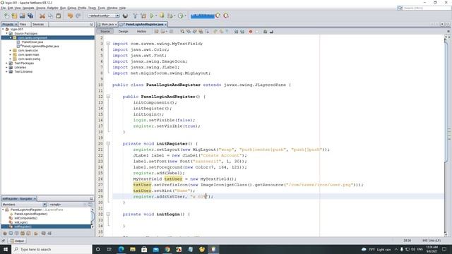 Java Swing UI Design - Login And Register смотреть онлайн