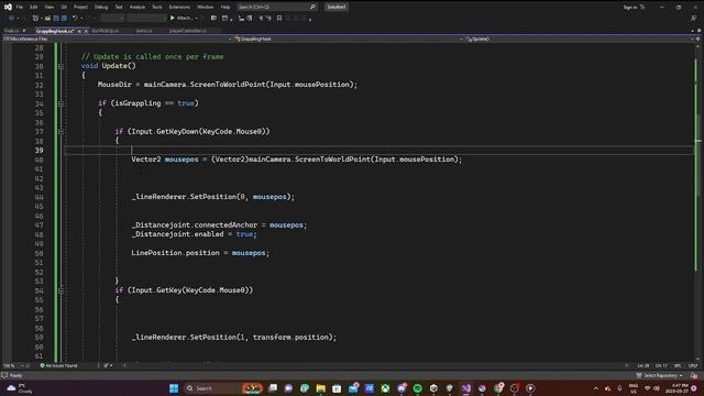 Grappling Hook Unity 2d смотреть онлайн