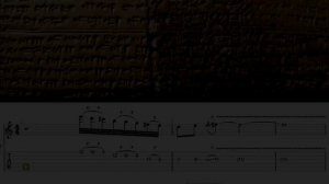 Oldest song Hurrian Hymn No. 6 / Старейшая песня Хурритский гимн №6. Tabs + Backing  track.