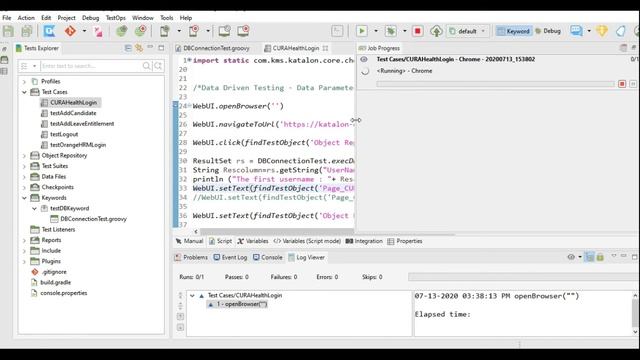 Katalon Studion - Database Connection - Custom Keywords смотреть онлайн