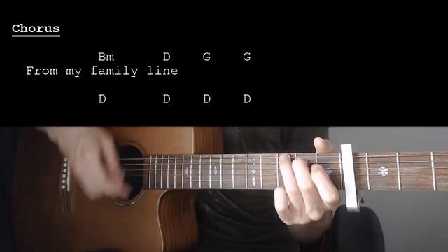 Conan Gray – Family Line EASY Guitar Tutorial With Chords / Lyrics смотреть онлайн