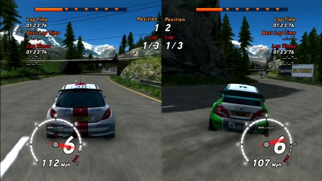 Sega Rally Revo - Split Screen смотреть онлайн