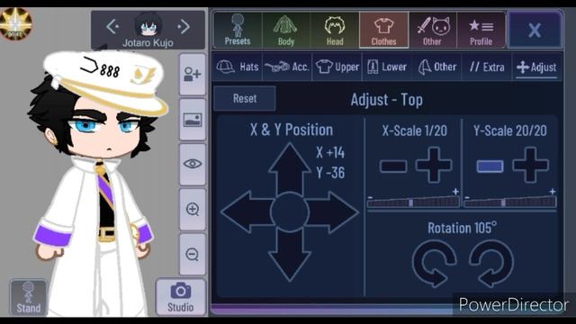 How to make Jotaro hat from part 4 and 6 IN GACHA CLUB¿¡ смотреть онлайн