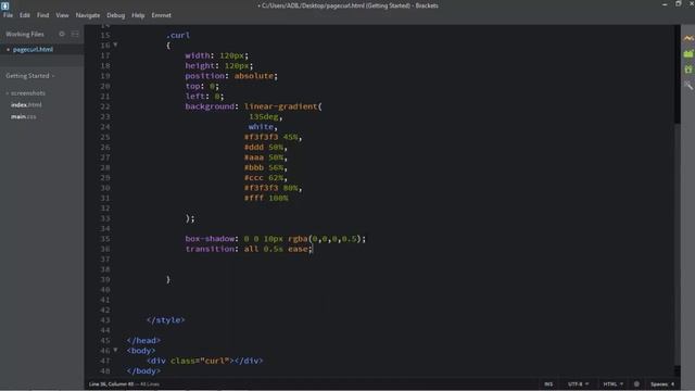 Page Curl effect using html 5 and css 3 смотреть онлайн