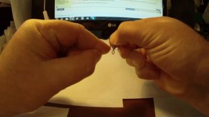 2 испытание титанового поводка при изгибе на обжимной трубочке