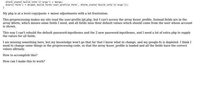 Drupal: user-profile.tpl.php and render($user_profile) not working смотреть онлайн