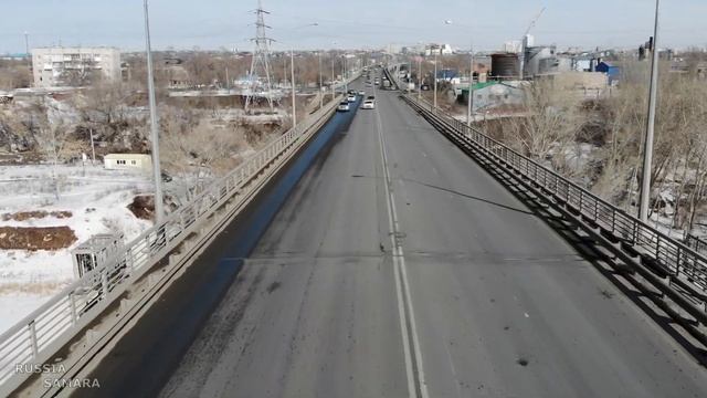 Южный мост - важная артерия для жителей Южного Города / город Самара / Russia смотреть онлайн