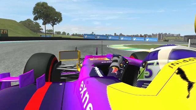 F1 2016 Entry Level - R14 Brazil, Interlagos - Pole Lap/Onboard Lap - rFactor 2 смотреть онлайн