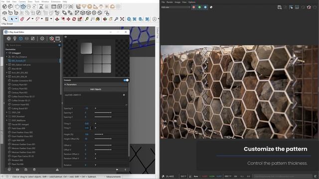 V-Ray 6 for SketchUp — Create complex patterns with V-Ray Enmesh смотреть онлайн