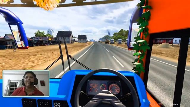 Hanif Enterprise Mitsubishi Fuso Bus Tetulia to Dhaka GMT BD Map ETS 2 Live Stream