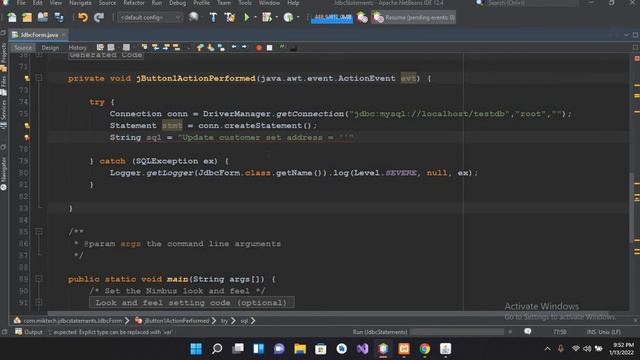How to update records from database in java | How to update data from database using java | JDBC смотреть онлайн